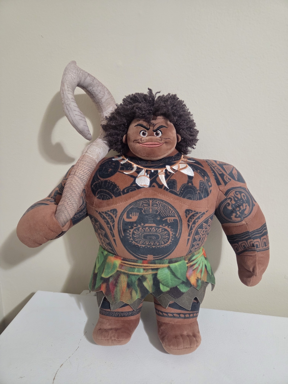 Disney Store MOANA Maui 16” Demi God Plush Doll With Hook Stuffed Toy Plush
